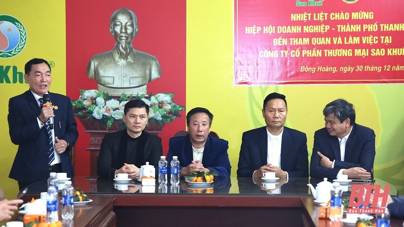 Visit and connect production and business at Sao Khue Trading Joint Stock Company