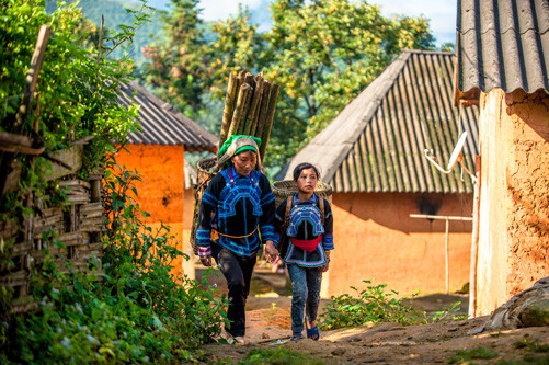 Conservación de antiguas casas de las tierras altas