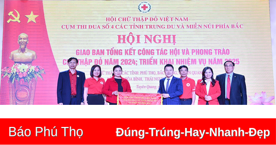 Cụm thi đua Hội Chữ thập đỏ các tỉnh Trung du và miền núi phía Bắc tổng kết công tác năm 2024