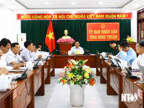 NTO - Comité Popular Provincial celebró una reunión para escuchar el informe sobre la dirección de la línea de transmisión 220kV-500kV Ninh Son.