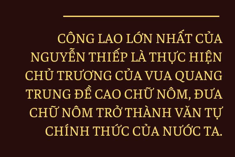 La Son Phu Tu Nguyen Thiep – Un talent et une personnalité éclatants