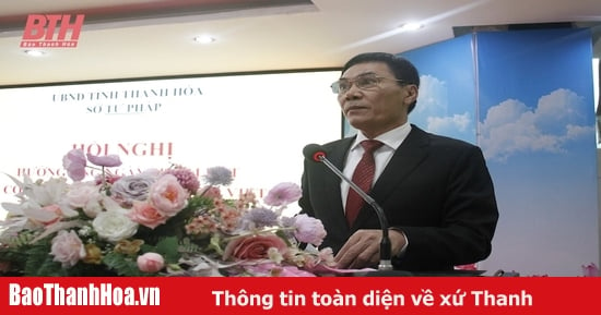 กรมยุติธรรมThanh Hoa ตอบสนองต่อวันกฎหมายเวียดนามปี 2024