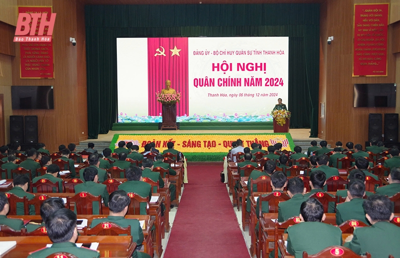 Bộ CHQS tỉnh tổ chức Hội nghị Quân chính năm 2024