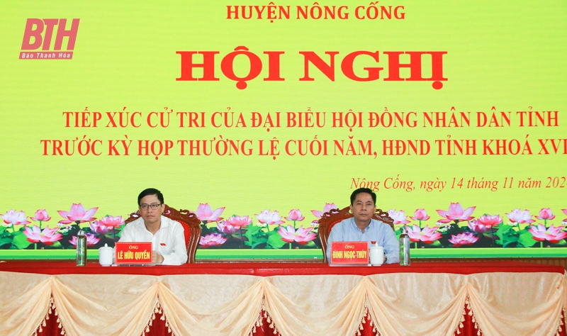 Voters of Nong Cong district petitioned many issues related to people's lives.