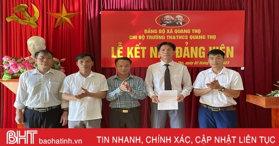 Xã biên giới Vũ Quang quan tâm phát triển đảng viên