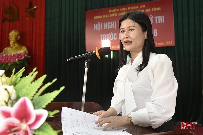អ្នកបោះឆ្នោតទីក្រុង Hong Linh សង្ឃឹមថា ហេដ្ឋារចនាសម្ព័ន្ធទីក្រុងនឹងបន្តវិនិយោគ។
