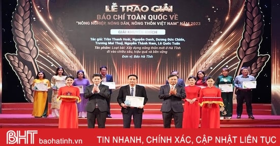 Báo Hà Tĩnh đoạt giải khuyến khích Giải Báo chí toàn quốc về “tam nông”