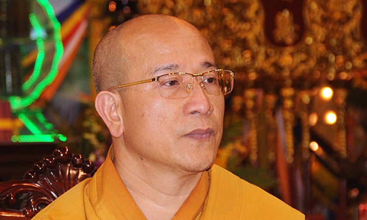 El venerable Thich Truc Thai Minh fue advertido.