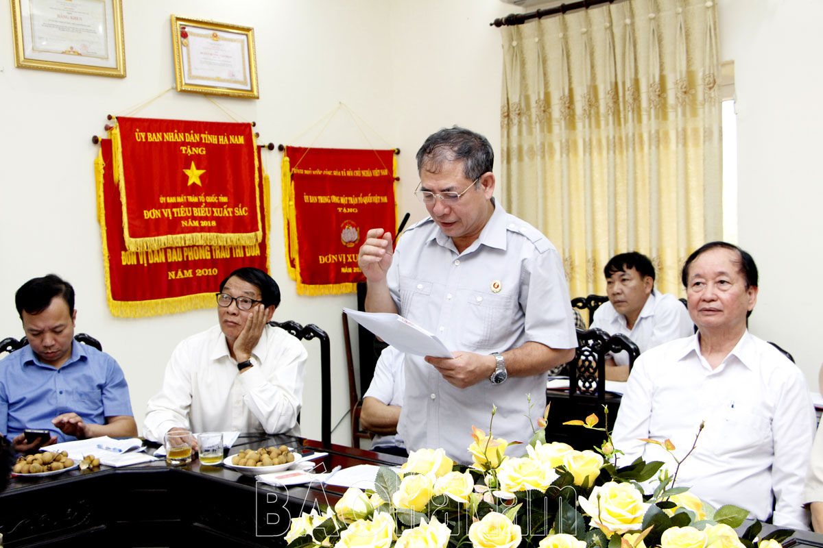 Hội nghị lấy ý kiến đóng góp dự thảo Báo cáo chính trị Đại hội đại biểu MTTQ tỉnh Hà Nam lần thứ XVII nhiệm kỳ 2024 2029