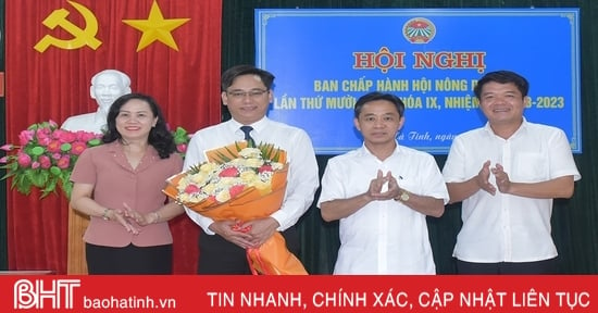 M. Ngo Van Huynh a été élu président de l'Association des agriculteurs de Ha Tinh.