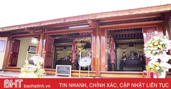 Khánh thành tu sửa di tích lịch sử văn hóa ở Can Lộc