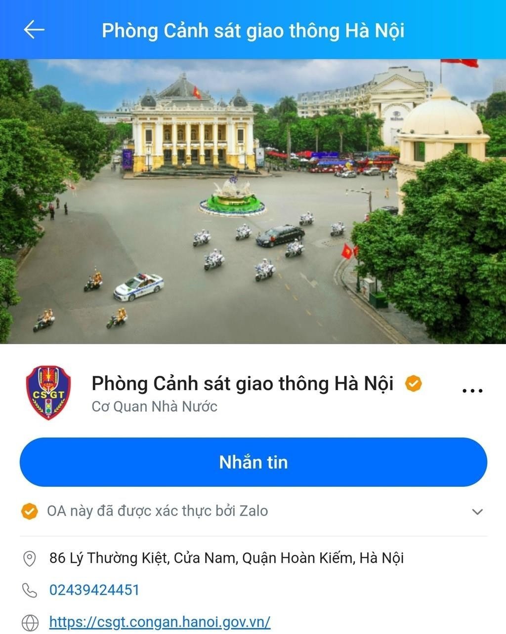 trang zalo phong canh sat giao thong ha noi tiep nhan 500 tin phan anh vi pham giao thong 20241015205834.jpg