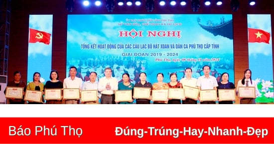 Tổng kết hoạt động các Câu lạc bộ Hát Xoan và dân ca Phú Thọ cấp tỉnh giai đoạn 2019-2024