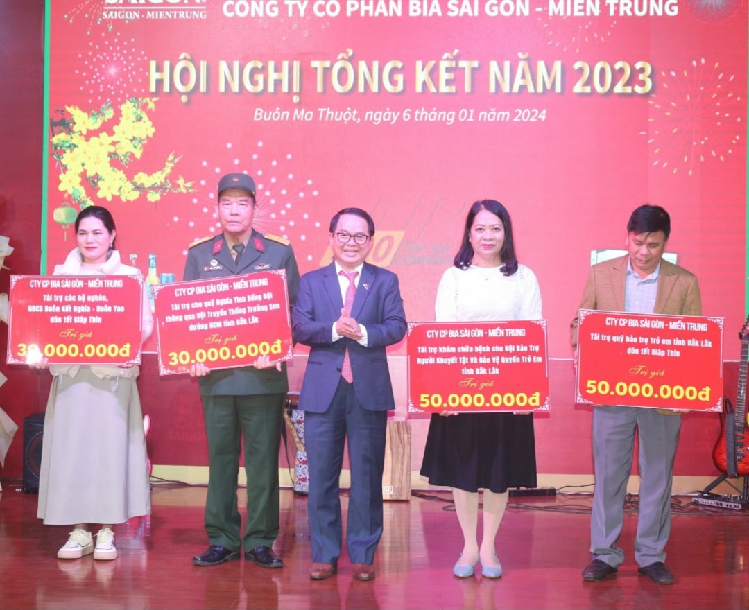 Năm 2023, Công ty Cổ phần Bia Sài Gòn - Miền Trung nộp ngân sách hơn 1 nghìn tỷ đồng