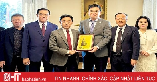 Lãnh đạo Hà Tĩnh thăm, làm việc với Đại sứ quán Việt Nam tại Nhật Bản