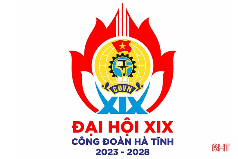 Công bố biểu trưng Đại hội Công đoàn Hà Tĩnh lần thứ XIX