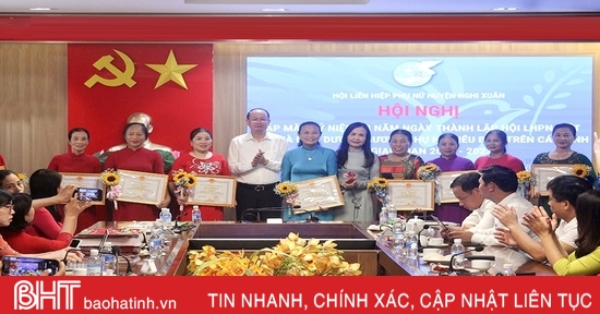 Nghi Xuân tuyên dương 26 cán bộ, hội viên phụ nữ tiêu biểu