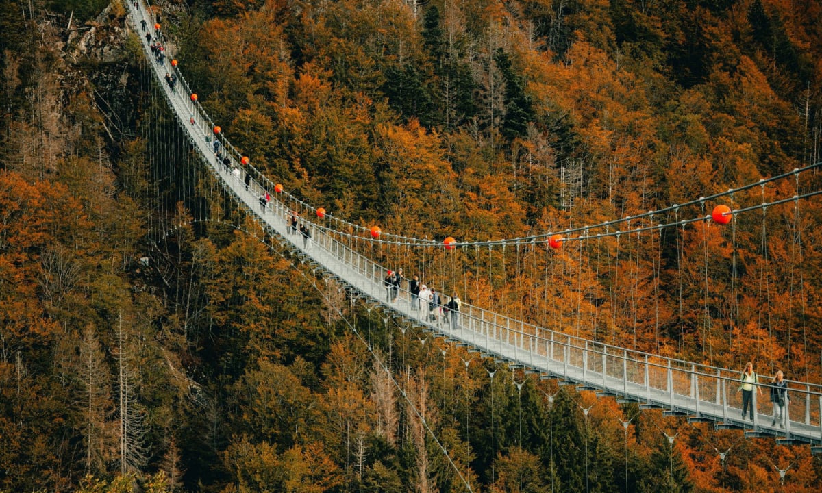 Осенний пейзаж на юге Германии.
