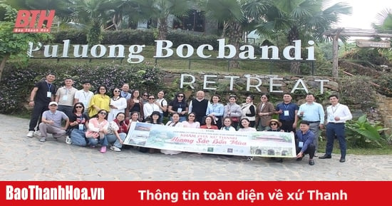 Vietnam Tourism Association famtrip delegation surveys and experiences at Pu Luong Community Ecotourism Area