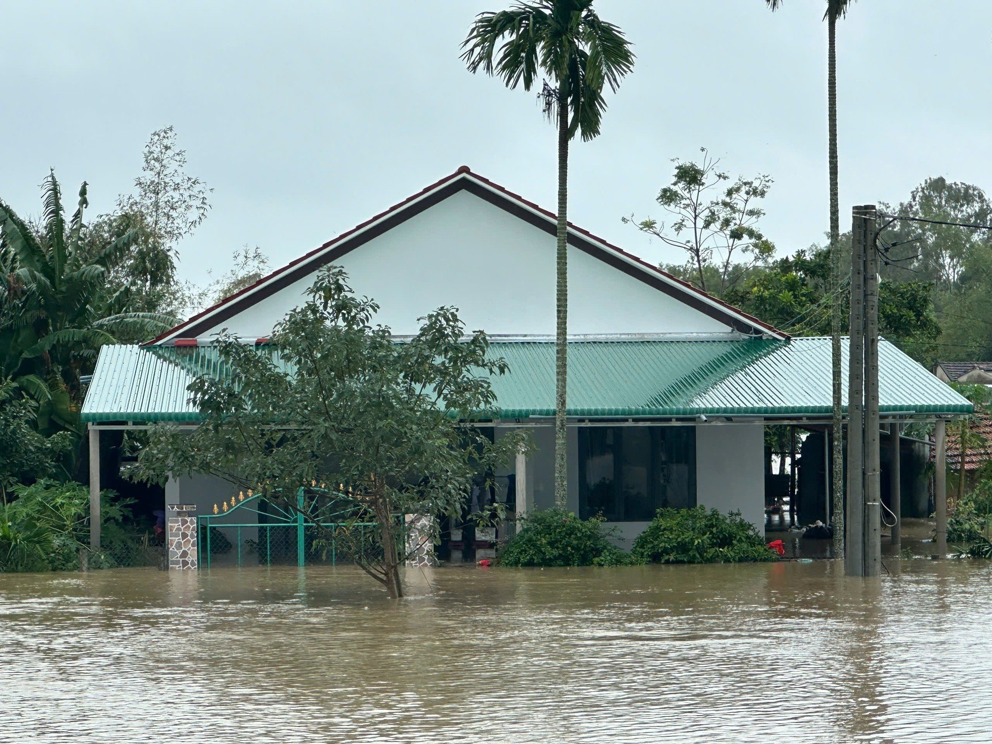 Les inondations augmentent rapidement, des dizaines de maisons à Quang Ngai submergées par l'eau, photo 2