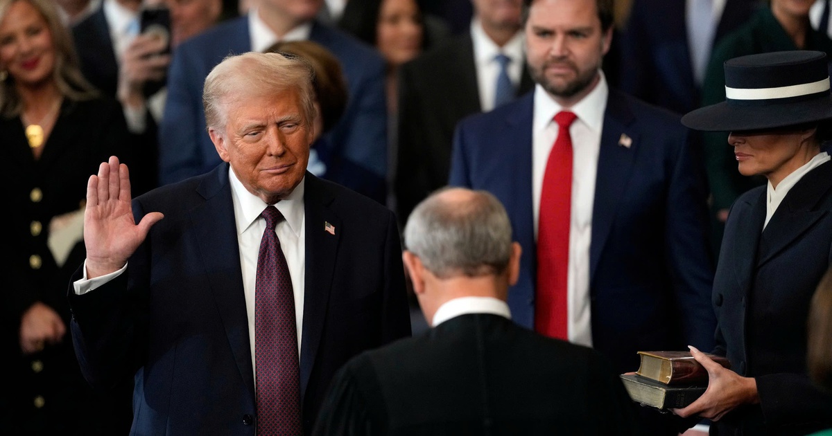 លោក Donald Trump ត្រលប់មកសេតវិមានវិញជាផ្លូវការហើយ។