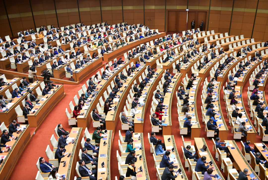 View of the working session. Photo: quochoi.vn