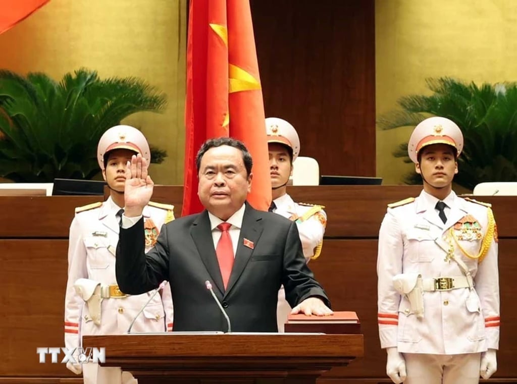 Le camarade Tran Thanh Man a été élu président de la 15e Assemblée nationale.