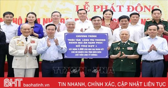 Hà Tĩnh hỗ trợ hơn 2 tỷ đồng xây nhà ở cho hộ nghèo các tỉnh Tây Bắc