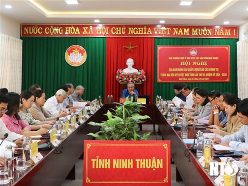 Hội nghị góp ý dự thảo Báo cáo chính trị trình Đại hội MTTQ Việt Nam tỉnh lần thứ XI