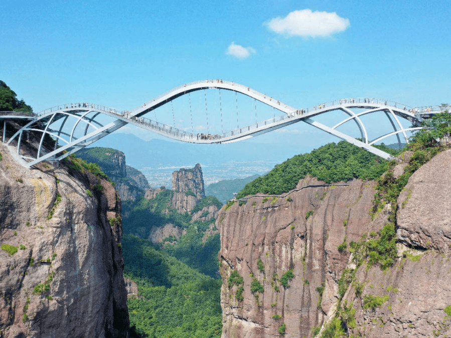 Le processus de construction du pont a rencontré de nombreuses difficultés en raison du terrain et des conditions météorologiques de la région. Les équipes de construction ont dû faire face à des vents violents, de fortes pluies et des glissements de terrain. Ils ont néanmoins surmonté ces difficultés et ont achevé le pont à temps.