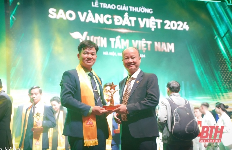 Tiến Nông được vinh danh trong top 100 Sao Vàng Đất Việt 2024