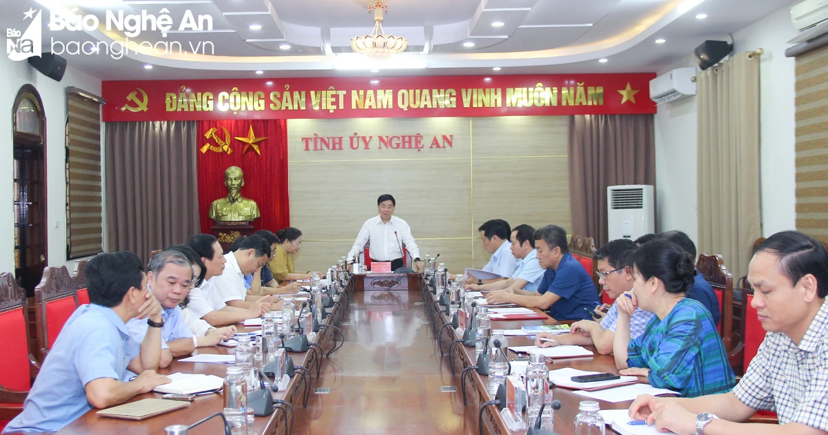 Thường trực Tỉnh uỷ định hướng một số nhiệm vụ công tác trọng tâm quý II/2024