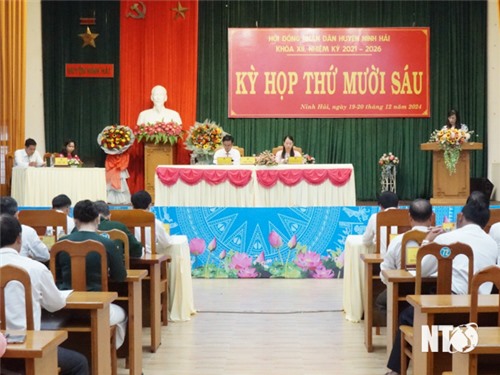 Kỳ họp thứ 16, HĐND huyện Ninh Hải khóa XII