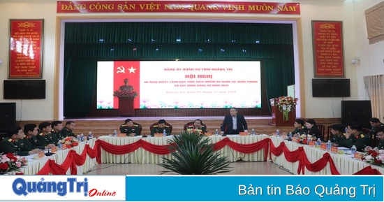 The Provincial Military Party Committee issued a Resolution to lead the implementation of military and defense tasks and Party building in 2025.