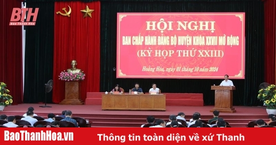 Hoằng Hóa triển khai nhiệm vụ trọng tâm 3 tháng cuối năm 2024