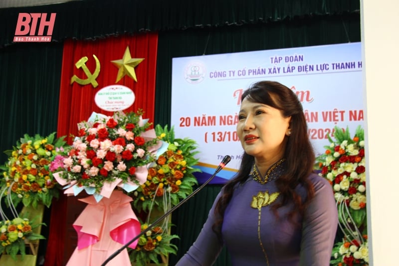 Thanh Hoa Power Construction Joint Stock Company feiert 20 Jahre vietnamesischen Unternehmertag