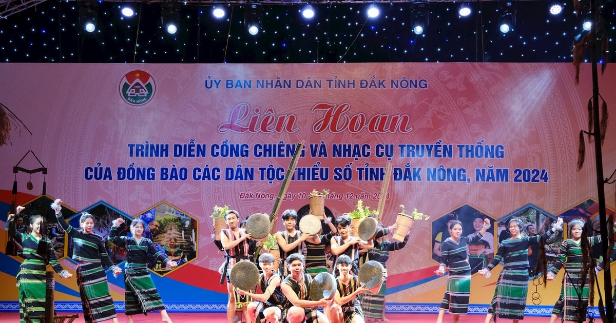 Liên hoan trình diễn cồng chiêng và nhạc cụ truyền thống của đồng bào dân tộc thiểu số tỉnh Đắk Nông