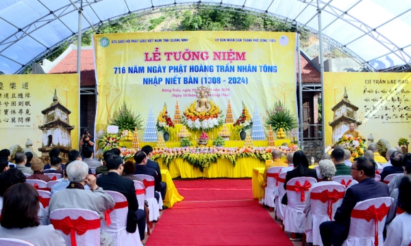 Grand ceremony commemorating the 716th anniversary of the Buddha King Tran Nhan Tong's Nirvana