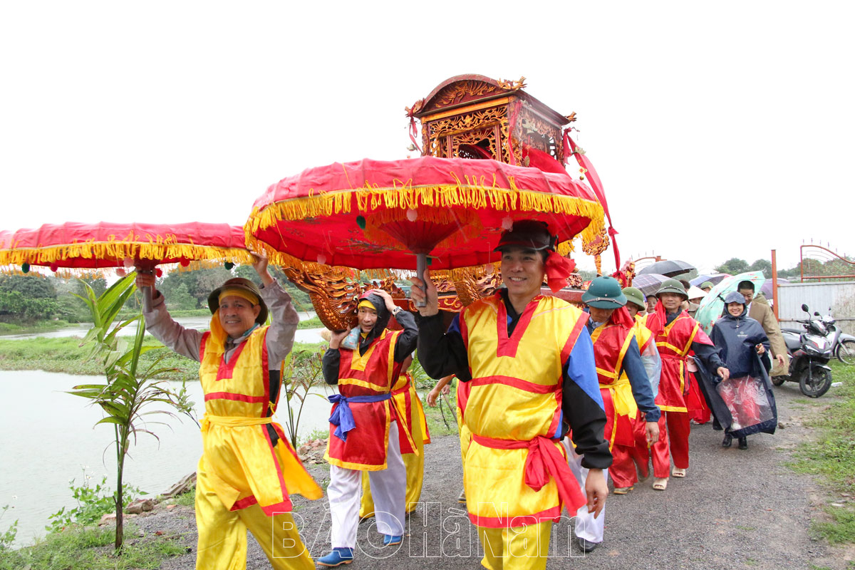 Khai hội đình Hương Cát – phường Duy Hải thị xã Duy Tiên