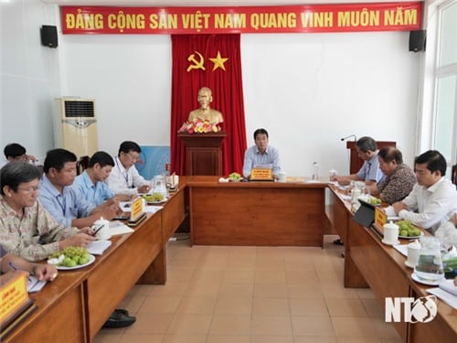 Provincial People's Committee leaders work with the Department of Culture, Sports and Tourism