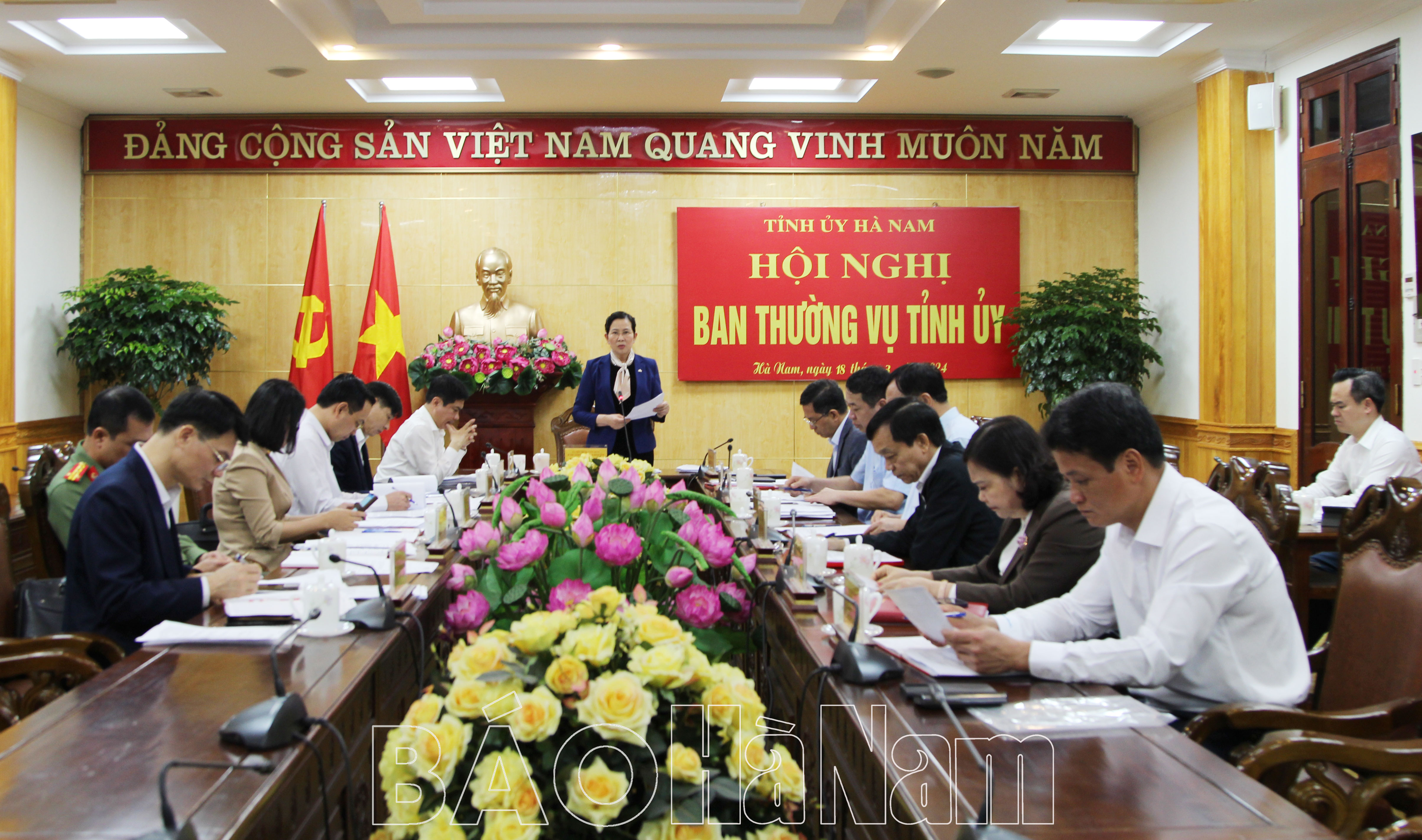 Ban Thường vụ Tỉnh ủy thảo luận cho ý kiến về kết quả công tác quý I2024 của Tỉnh ủy