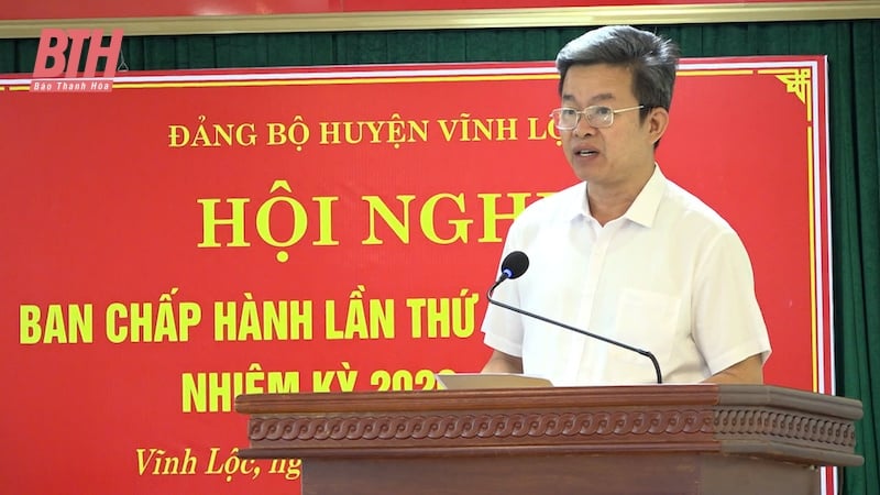 Hội nghị lần thứ 22 Ban Chấp hành Đảng bộ huyện Vĩnh Lộc khóa XXVI