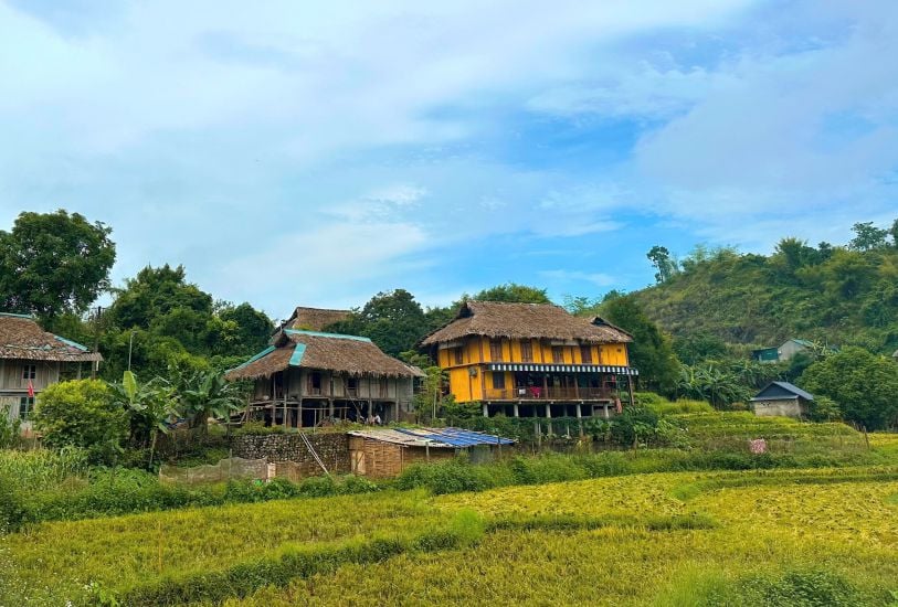 Einzigartige traditionelle Pfahlhäuser des Muong-Volkes in Hoa Binh