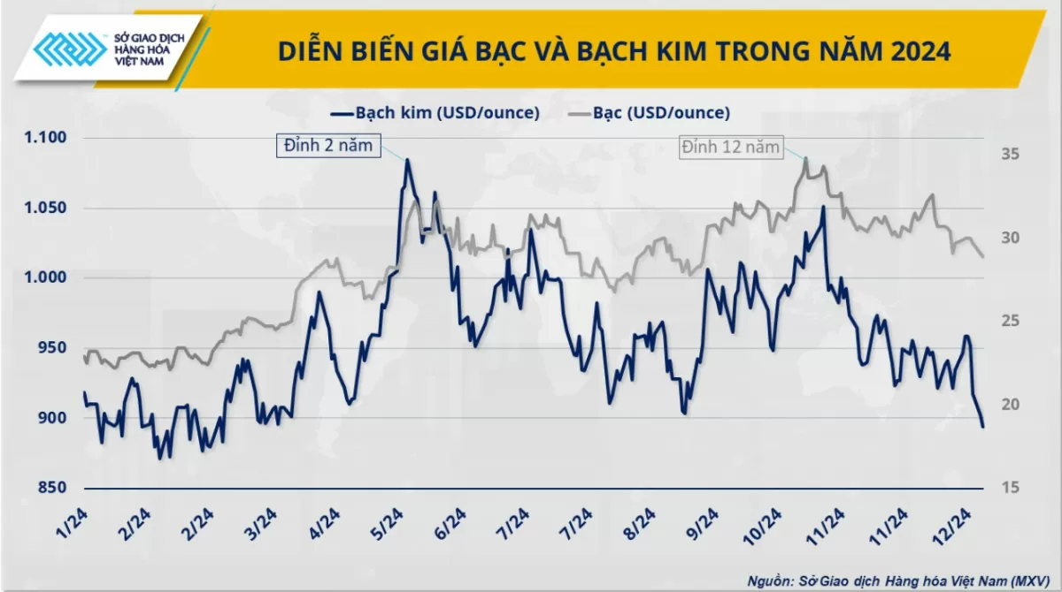 Kim loại quý sẽ tiếp tục ‘tỏa sáng’ trong năm 2025