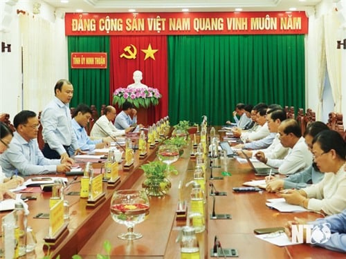 Thường trực Tỉnh ủy làm việc với Đoàn công tác Ban Tuyên giáo Trung ương