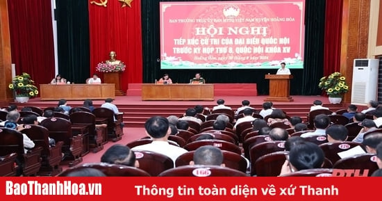 Đoàn ĐBQH tỉnh tiếp xúc cử tri huyện Hoằng Hoá và thị xã Nghi Sơn