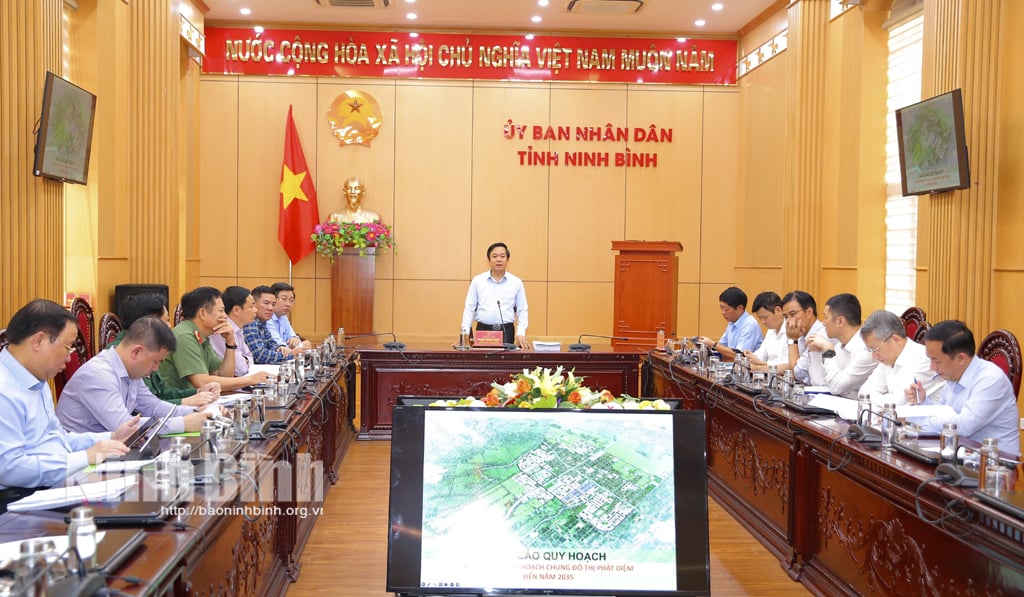 Progress report on the implementation of the Project to adjust the general urban planning of Phat Diem to 2035