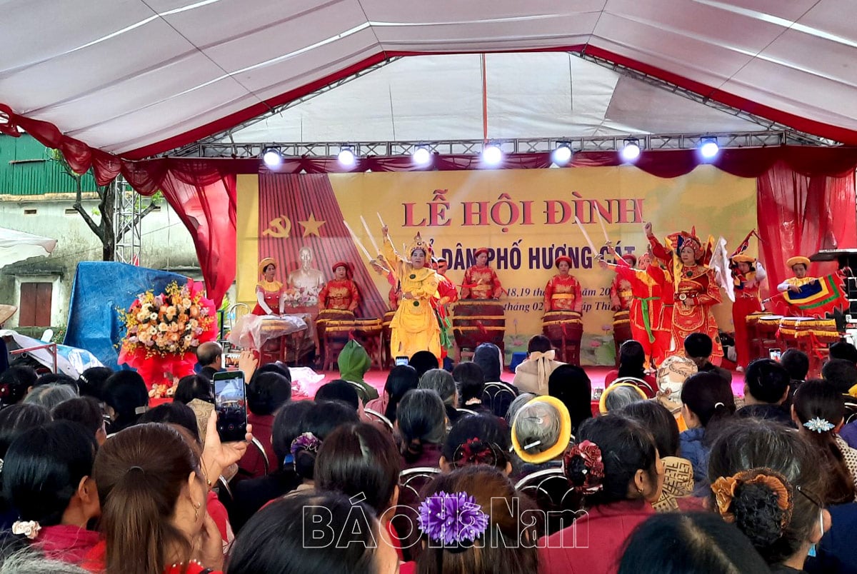 Khai hội đình Hương Cát – phường Duy Hải thị xã Duy Tiên