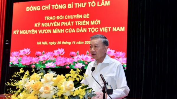 General Secretary To Lam discusses the topic of the rising era of the Vietnamese nation