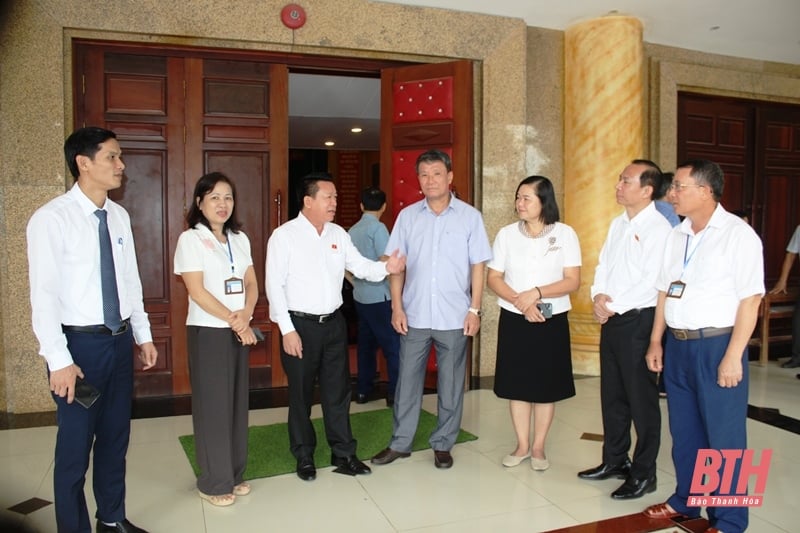 La delegación de la Asamblea Nacional de la provincia de Thanh Hoa se reunió con votantes de los distritos de Nhu Thanh y Trieu Son.